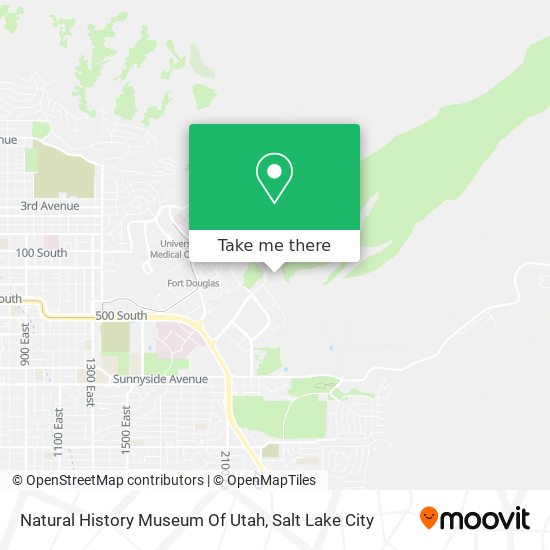 Natural History Museum Of Utah map