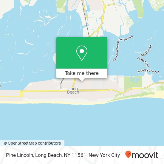 Mapa de Pine Lincoln, Long Beach, NY 11561