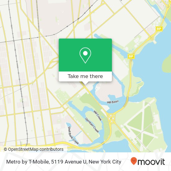 Mapa de Metro by T-Mobile, 5119 Avenue U