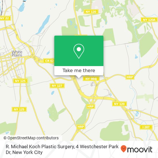 Mapa de R. Michael Koch Plastic Surgery, 4 Westchester Park Dr