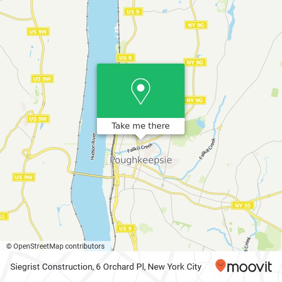 Siegrist Construction, 6 Orchard Pl map