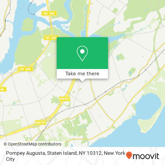 Mapa de Pompey Augusta, Staten Island, NY 10312