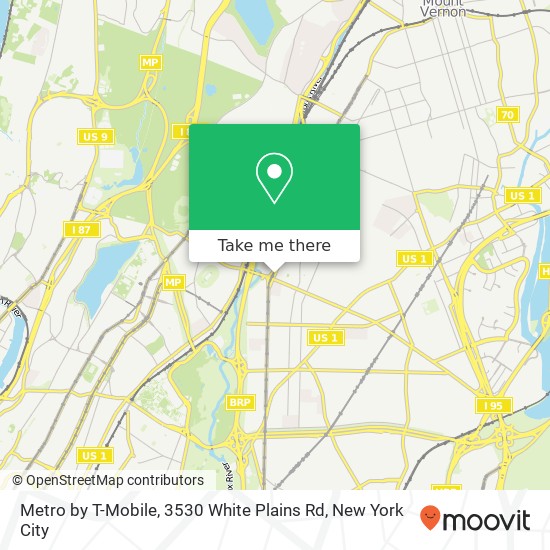 Metro by T-Mobile, 3530 White Plains Rd map