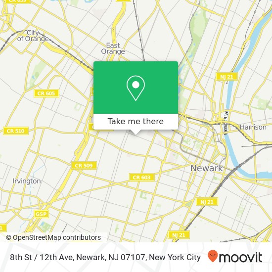 8th St / 12th Ave, Newark, NJ 07107 map