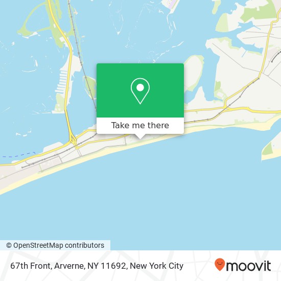 Mapa de 67th Front, Arverne, NY 11692
