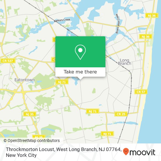 Throckmorton Locust, West Long Branch, NJ 07764 map