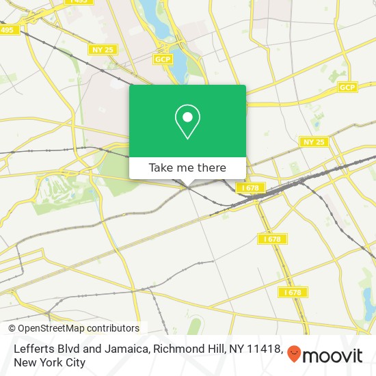 Lefferts Blvd and Jamaica, Richmond Hill, NY 11418 map