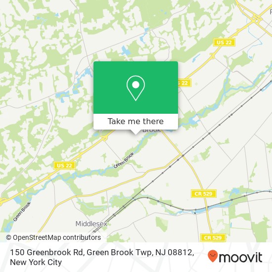 150 Greenbrook Rd, Green Brook Twp, NJ 08812 map