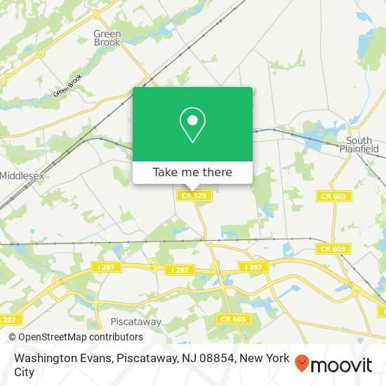 Washington Evans, Piscataway, NJ 08854 map