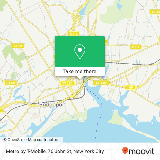 Mapa de Metro by T-Mobile, 76 John St