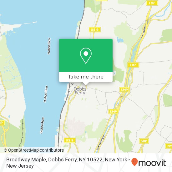 Mapa de Broadway Maple, Dobbs Ferry, NY 10522