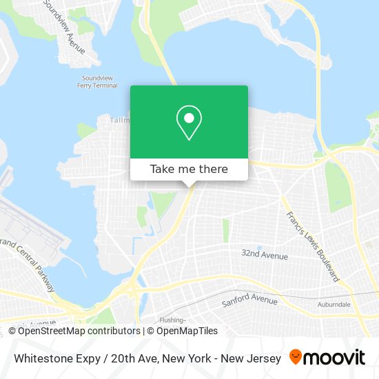 Whitestone Expy / 20th Ave map