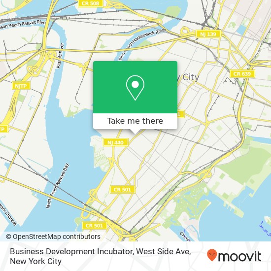 Mapa de Business Development Incubator, West Side Ave