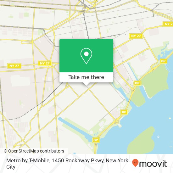 Mapa de Metro by T-Mobile, 1450 Rockaway Pkwy