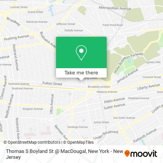 Thomas S Boyland St @ MacDougal map
