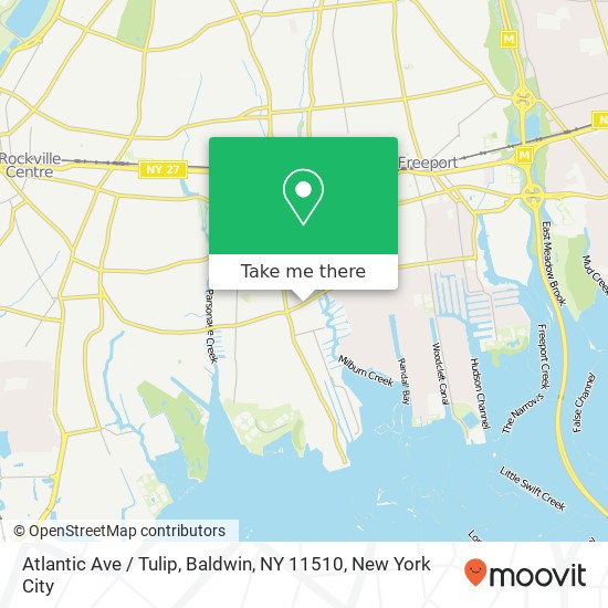Atlantic Ave / Tulip, Baldwin, NY 11510 map