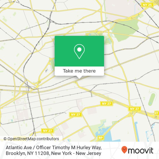Atlantic Ave / Officer Timothy M Hurley Way, Brooklyn, NY 11208 map