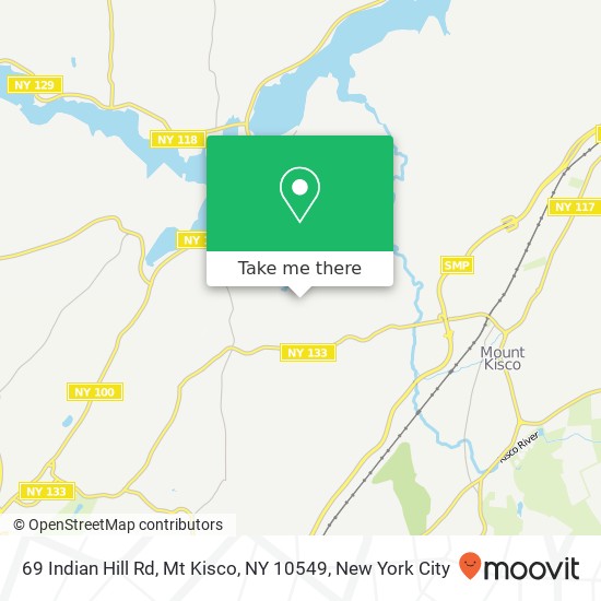 Mapa de 69 Indian Hill Rd, Mt Kisco, NY 10549