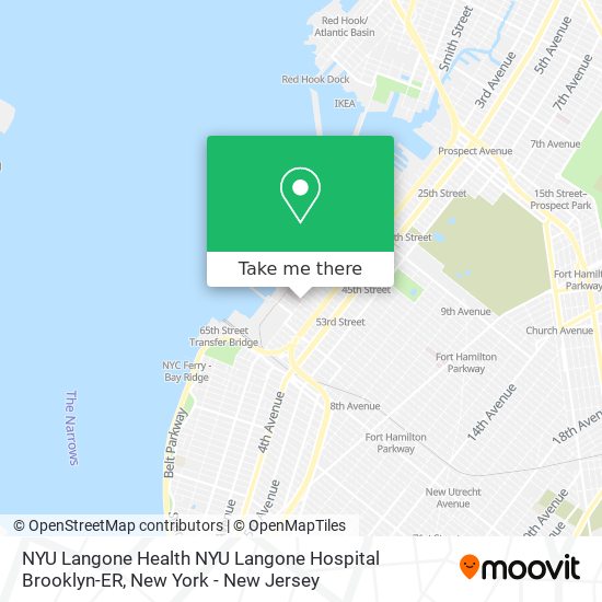 Mapa de NYU Langone Health NYU Langone Hospital Brooklyn-ER