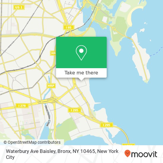 Mapa de Waterbury Ave Baisley, Bronx, NY 10465