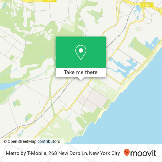 Mapa de Metro by T-Mobile, 268 New Dorp Ln