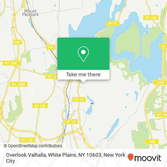 Mapa de Overlook Valhalla, White Plains, NY 10603