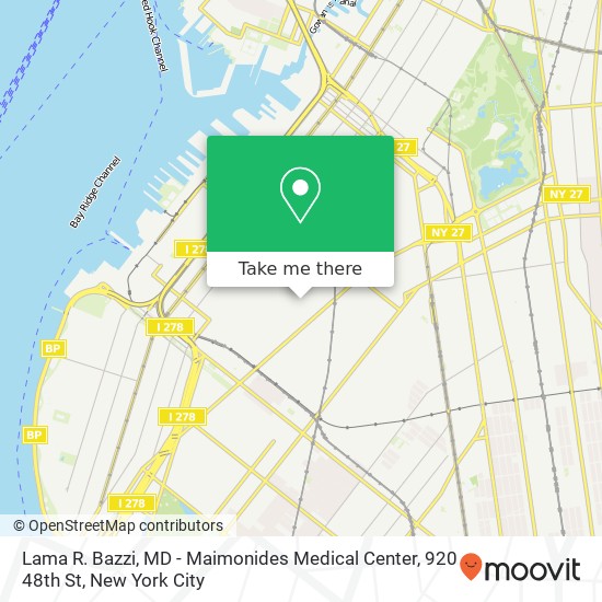 Lama R. Bazzi, MD - Maimonides Medical Center, 920 48th St map