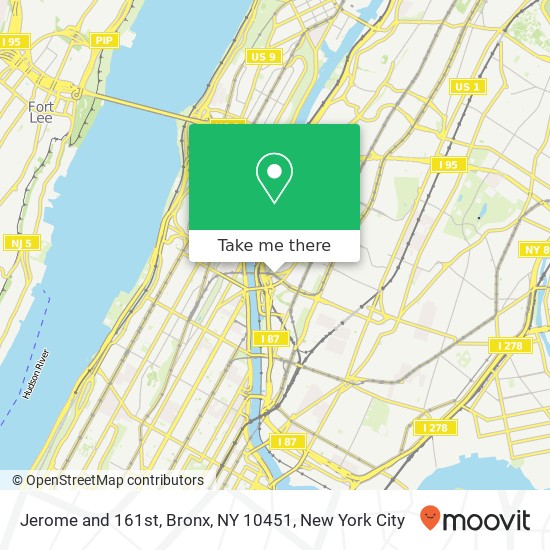 Jerome and 161st, Bronx, NY 10451 map