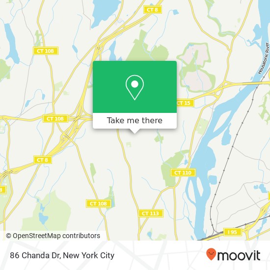 Mapa de 86 Chanda Dr, Stratford, CT 06614