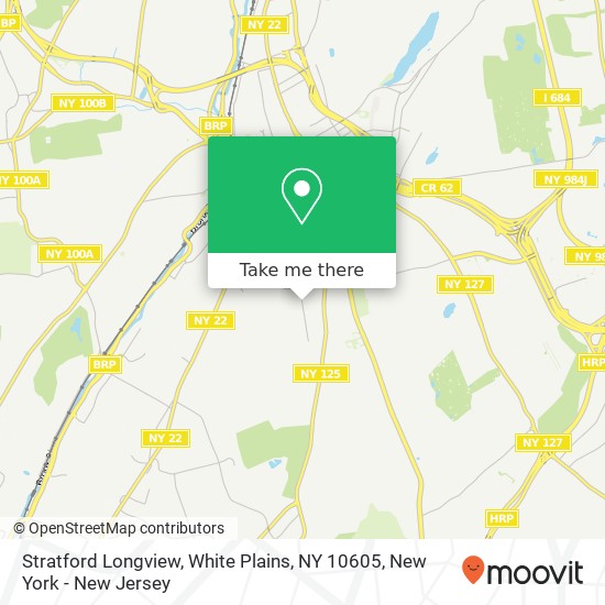 Mapa de Stratford Longview, White Plains, NY 10605