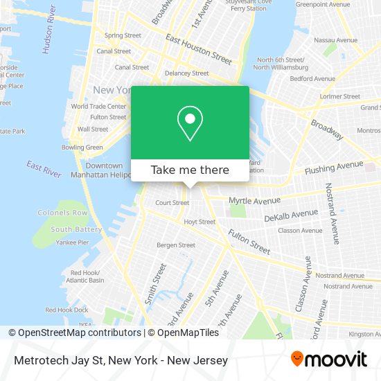 Mapa de Metrotech Jay St