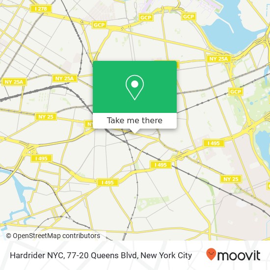 Hardrider NYC, 77-20 Queens Blvd map