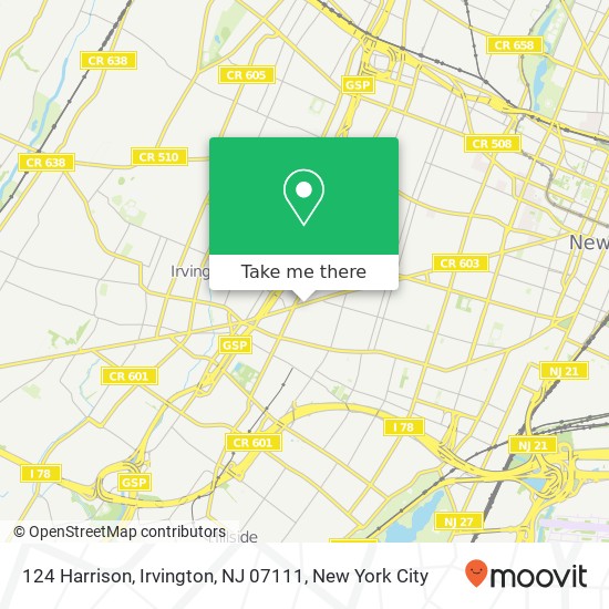 124 Harrison, Irvington, NJ 07111 map