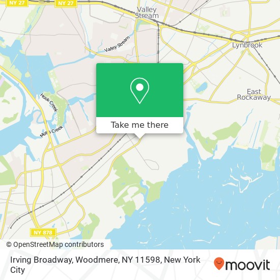 Mapa de Irving Broadway, Woodmere, NY 11598