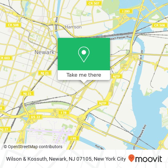 Wilson & Kossuth, Newark, NJ 07105 map