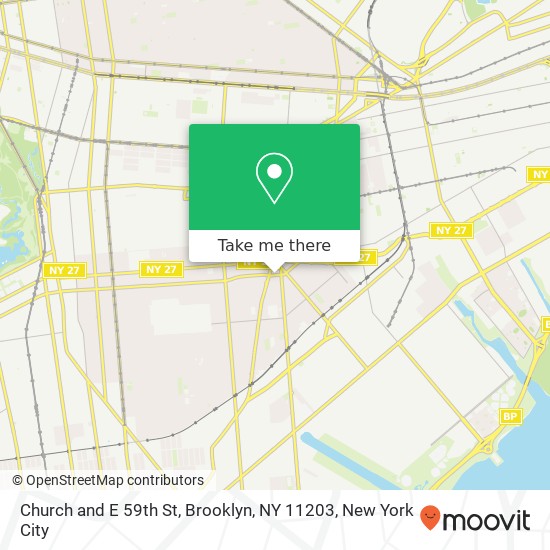 Church and E 59th St, Brooklyn, NY 11203 map