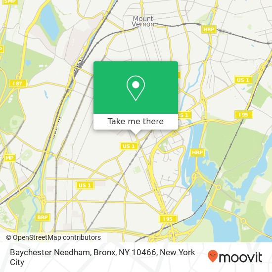 Mapa de Baychester Needham, Bronx, NY 10466