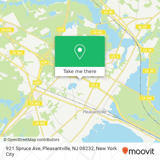 921 Spruce Ave, Pleasantville, NJ 08232 map