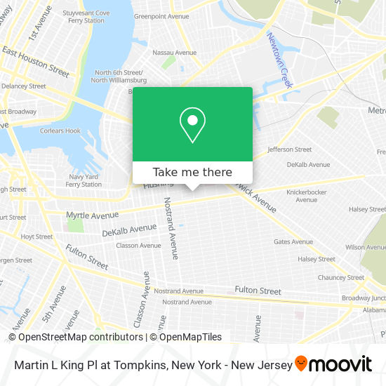 Martin L King Pl at Tompkins map