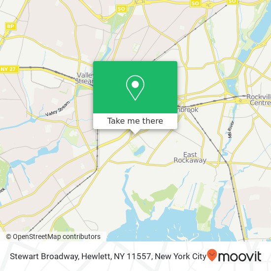 Mapa de Stewart Broadway, Hewlett, NY 11557