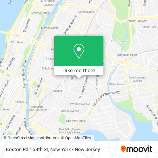Mapa de Boston Rd 168th St