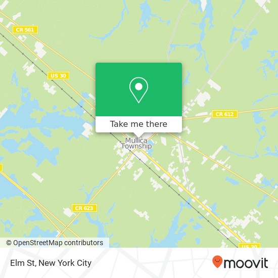 Mapa de Elm St, Hammonton (ELM), NJ 08037