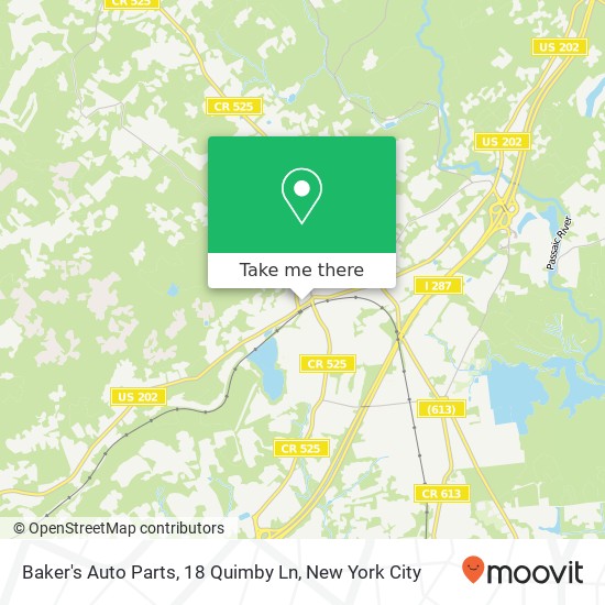 Mapa de Baker's Auto Parts, 18 Quimby Ln