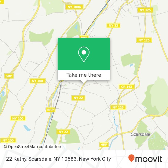 Mapa de 22 Kathy, Scarsdale, NY 10583