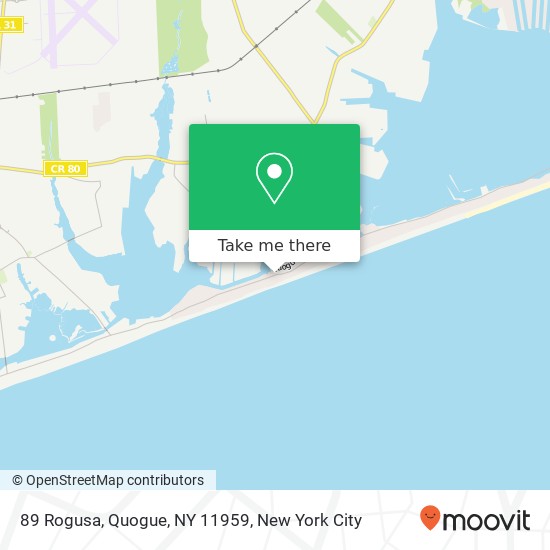 89 Rogusa, Quogue, NY 11959 map