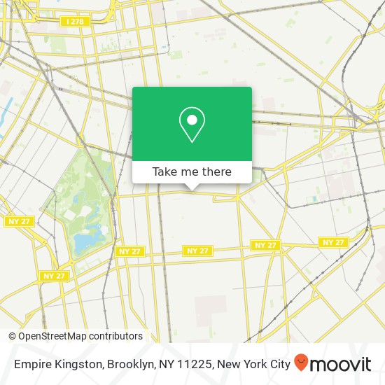 Mapa de Empire Kingston, Brooklyn, NY 11225