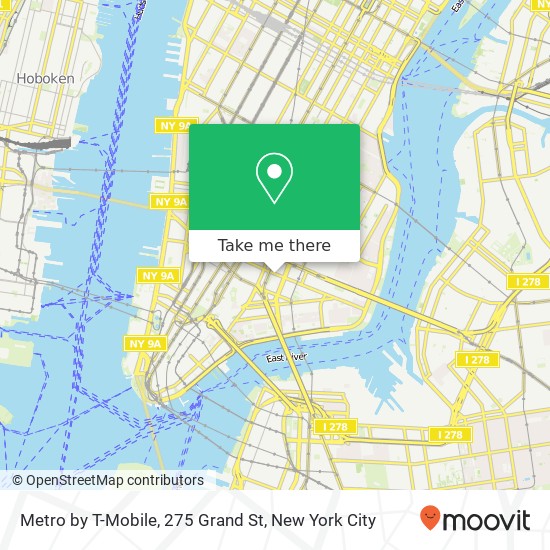 Mapa de Metro by T-Mobile, 275 Grand St