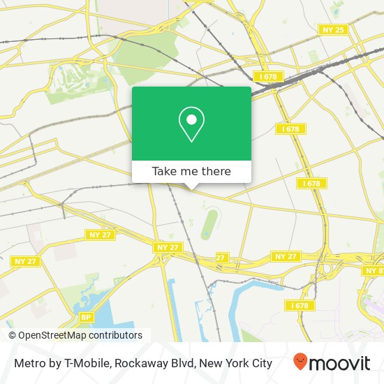 Mapa de Metro by T-Mobile, Rockaway Blvd