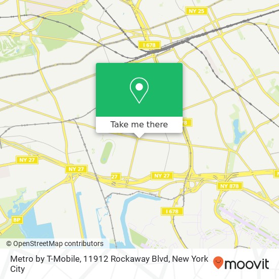 Mapa de Metro by T-Mobile, 11912 Rockaway Blvd