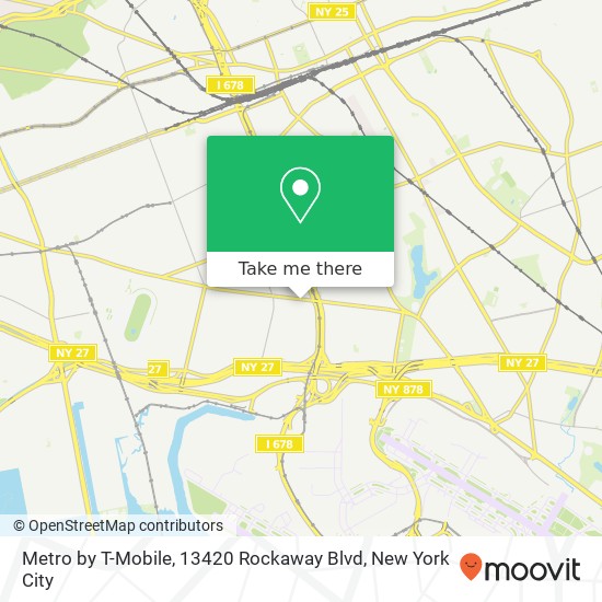 Mapa de Metro by T-Mobile, 13420 Rockaway Blvd
